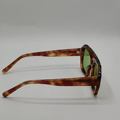 Fashion vintage double beam personality irregular sunglasses trend men's and women's superior handmade acetate sunglasses